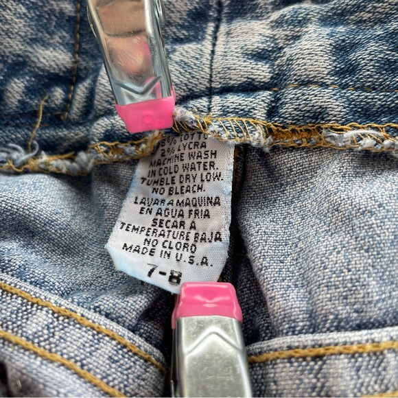 Watch LA | Vintage 80s 90s Curvy Acid-Washed Patchwork Cut-Out Skinny Jeans - Picture 17 of 17